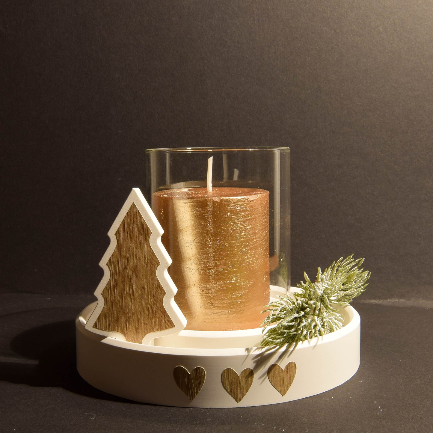 Kerzenhalter mit Baum