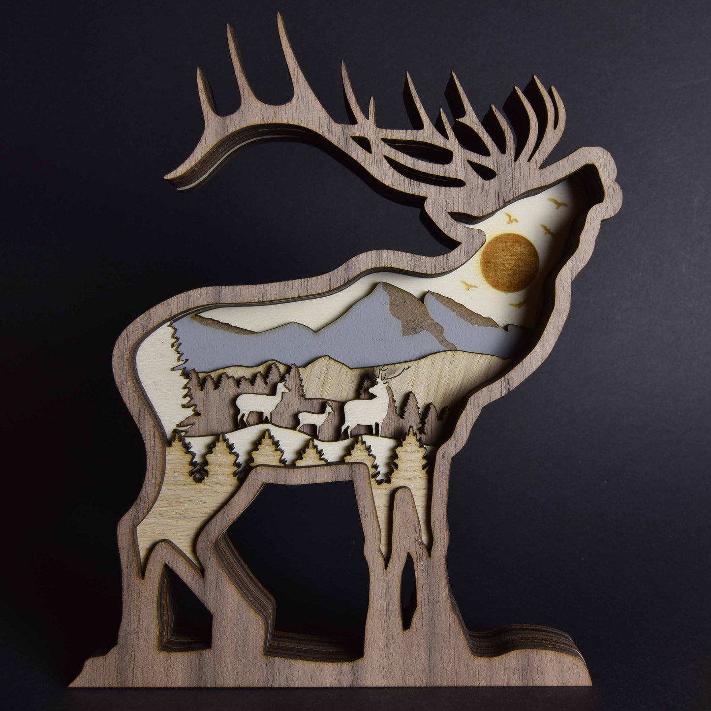 Multilayer Stehender Hirsch