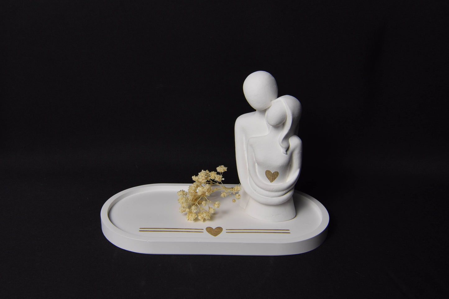 Dekountersetzer mit Figur "Umarmung"