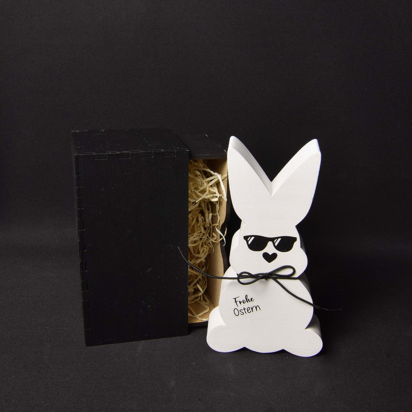 Holzbox mit Hase "Cool"