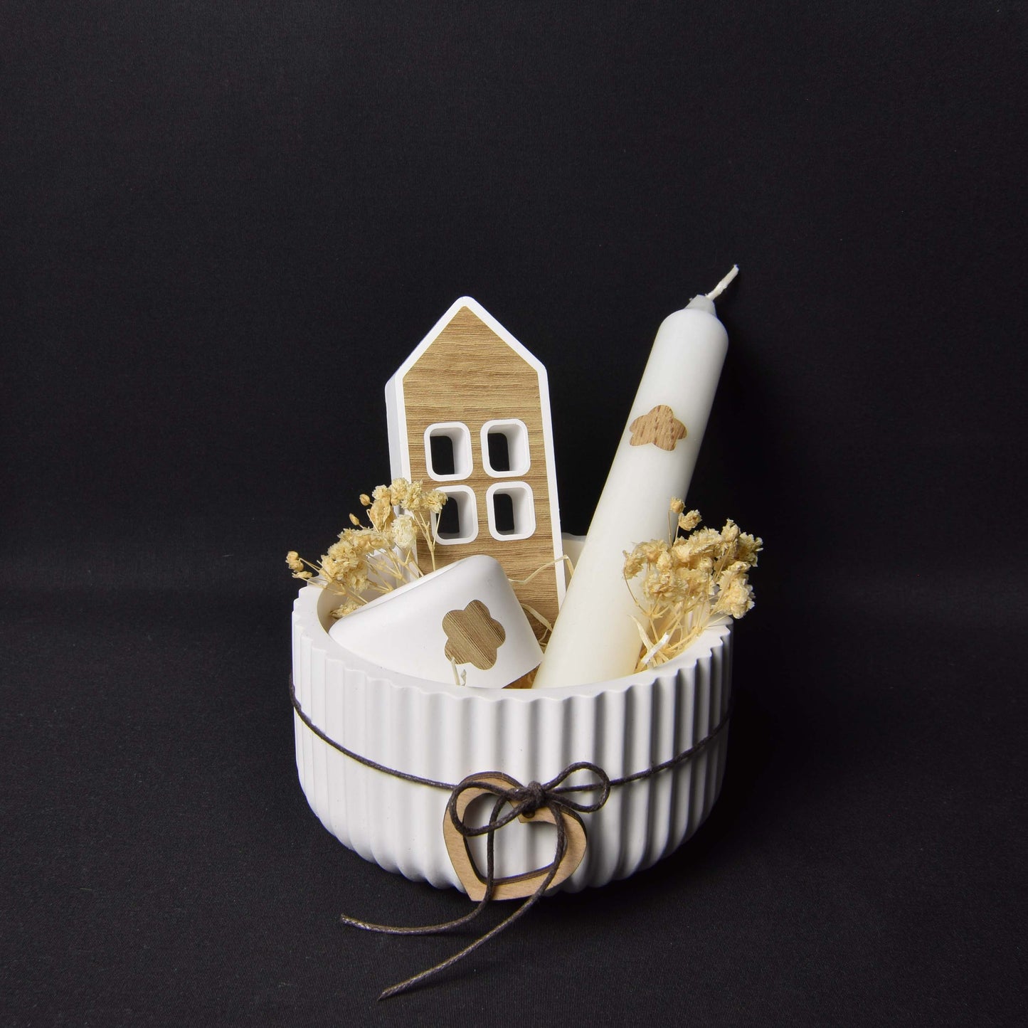 Rillenschale "Woody"