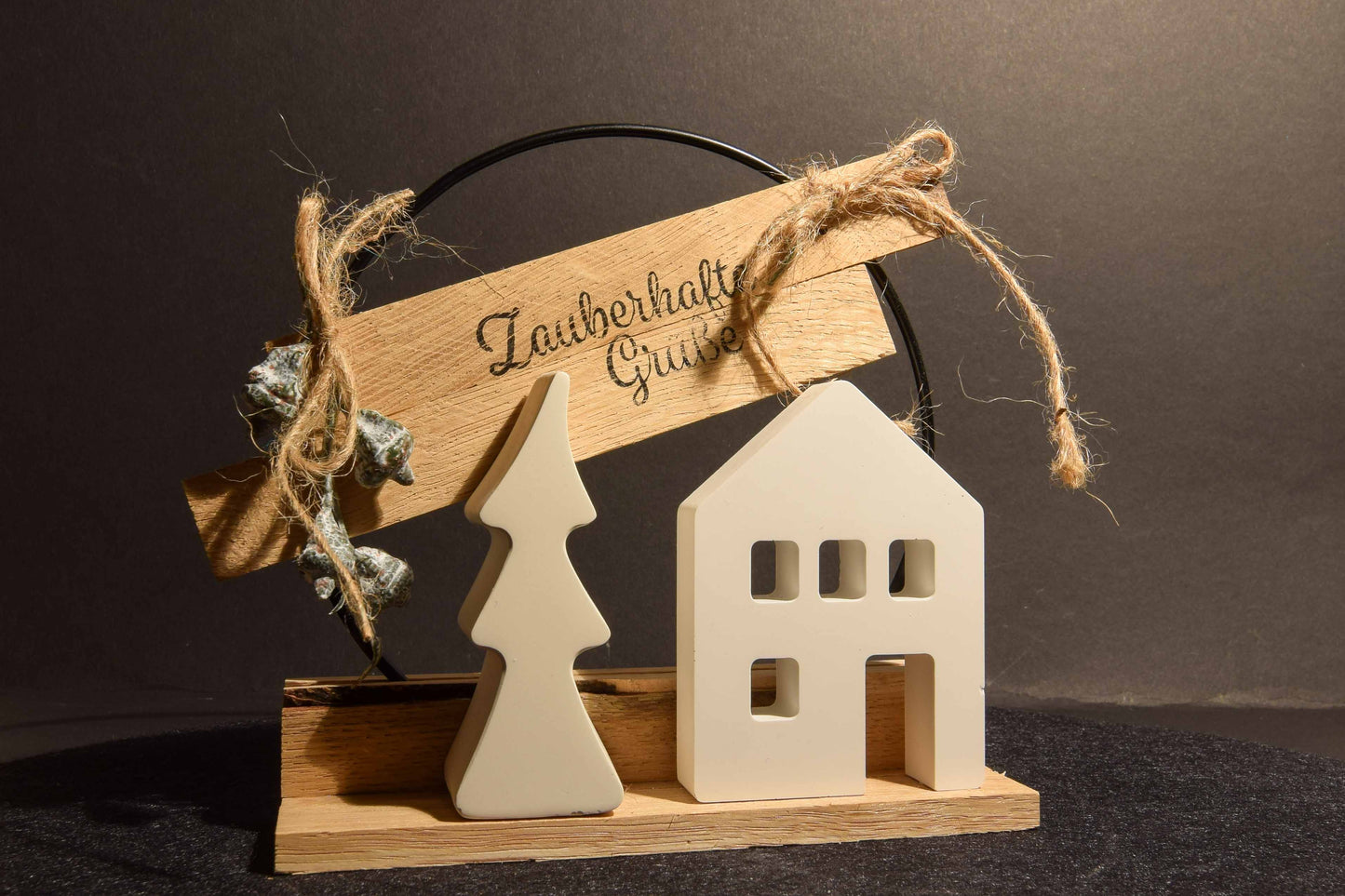 Drahtring Deko mit Wunschgravur