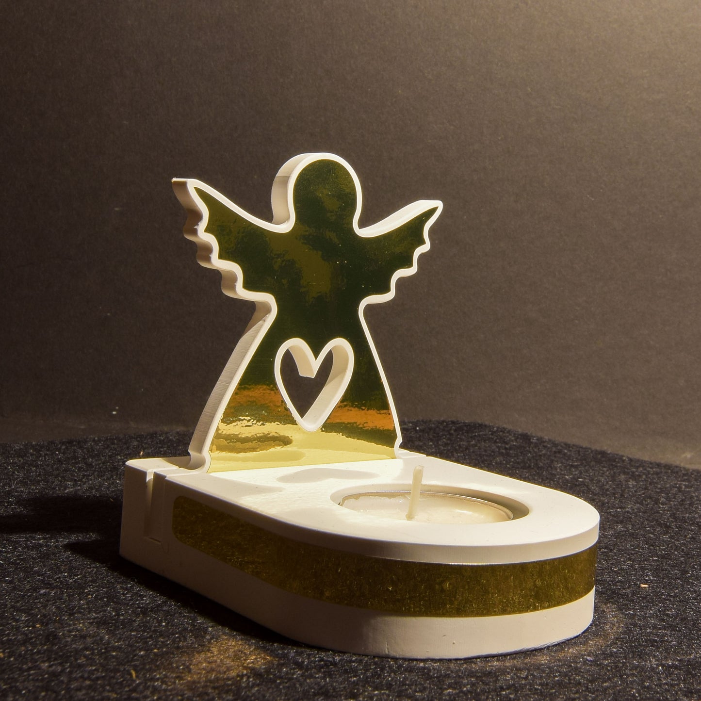 Teelichthalter mit Einschieber