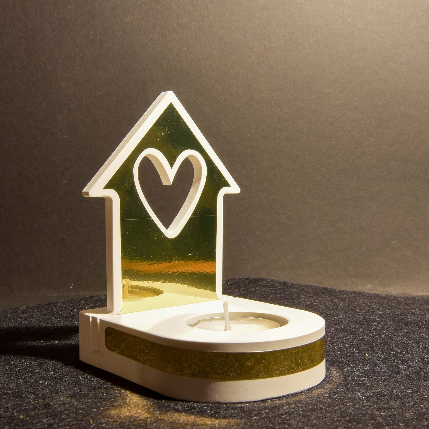 Teelichthalter mit Einschieber