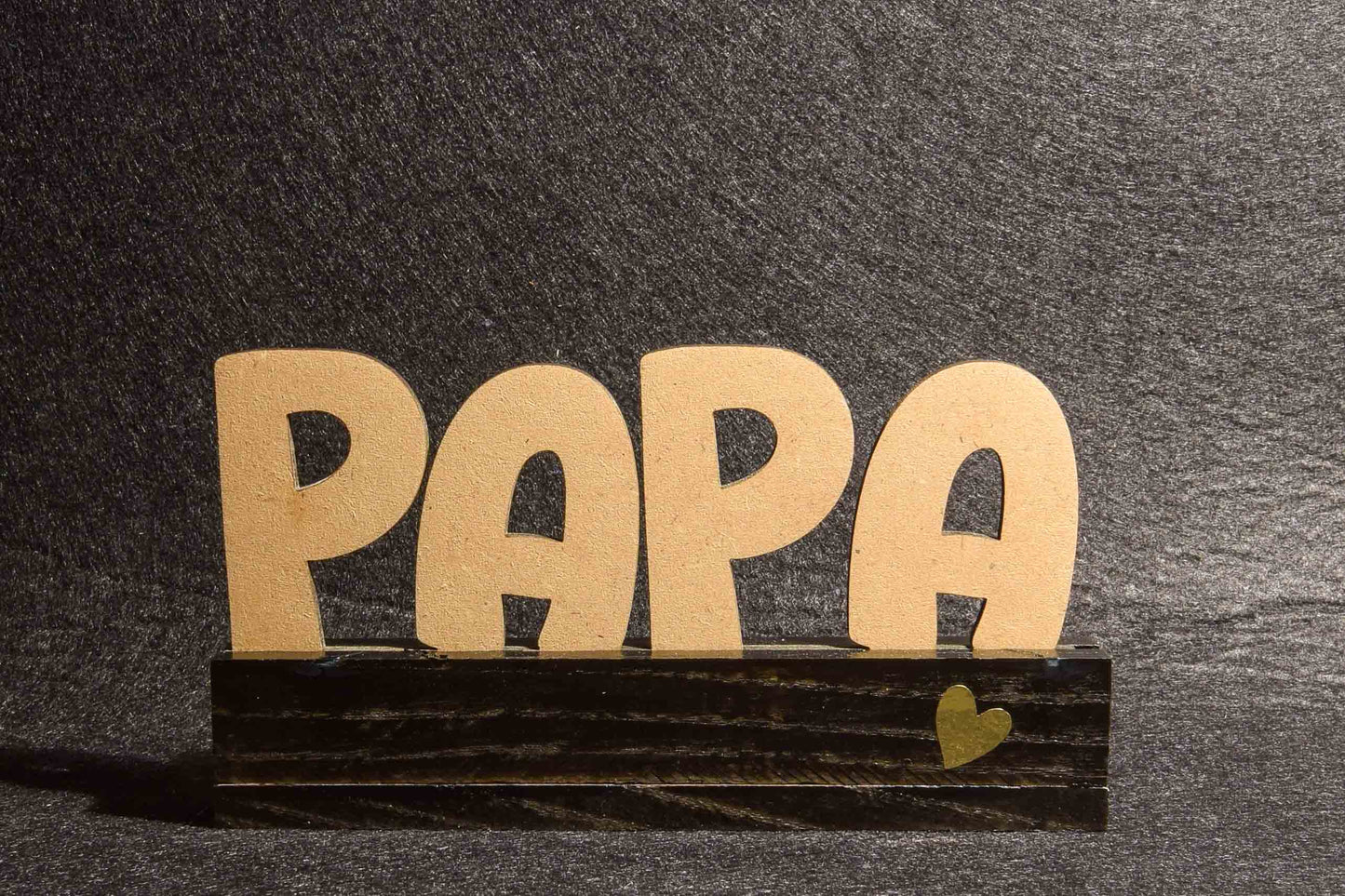 Eichenholzhalter "Lieblingsmensch"