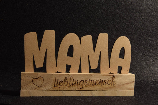 Eichenholzhalter "Lieblingsmensch"