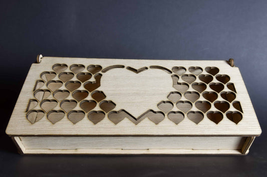 Geschenkbox mit Holzrose