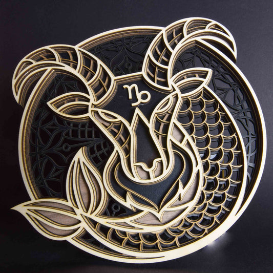 Multilayer Sternzeichen Steinbock